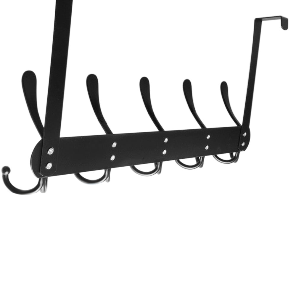 Stainless Steel Over The Door Hooks Durable Door Hangers for Kitchen Bathroom Bedroom