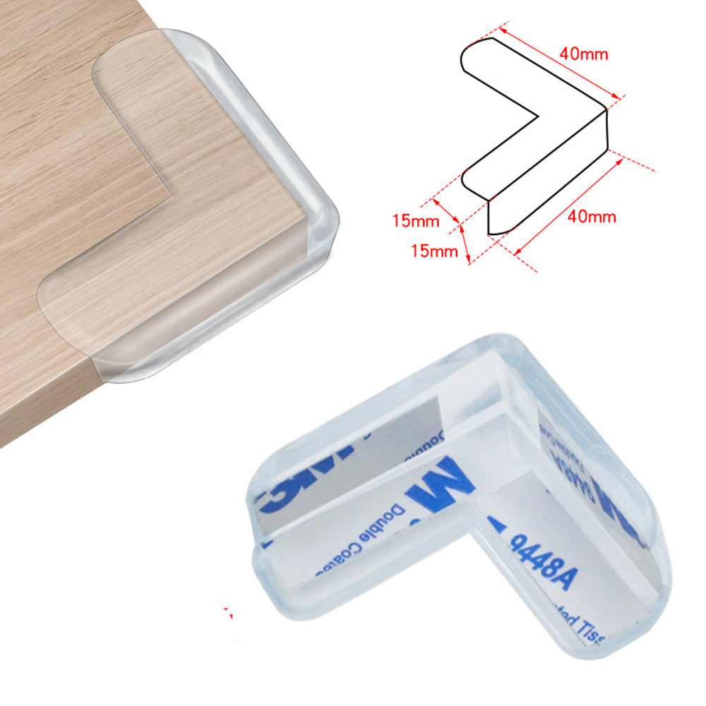 16Pcs L-Shape Desk Edge Soft Protectors for Furniture Sharp Corner Guard