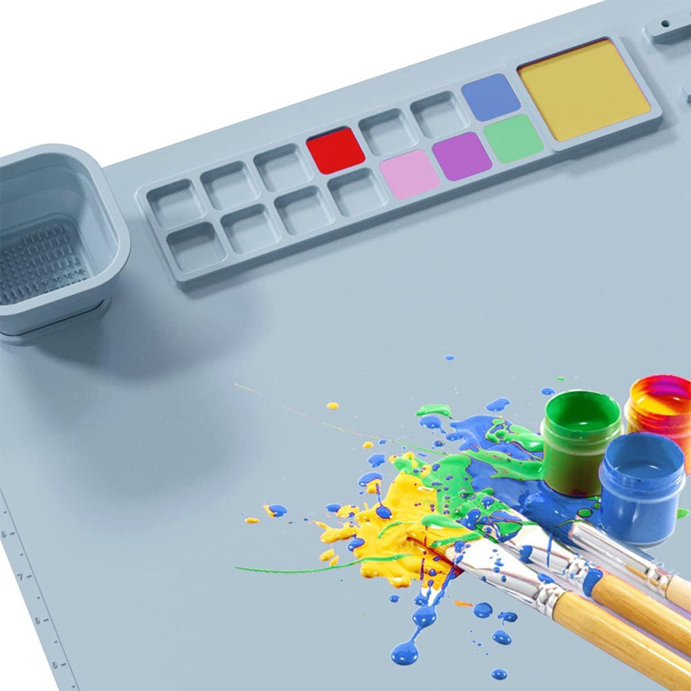 Non-Stick Silicone Drawing Board Pigment Palette Silicone Painting Mat Clay Mat