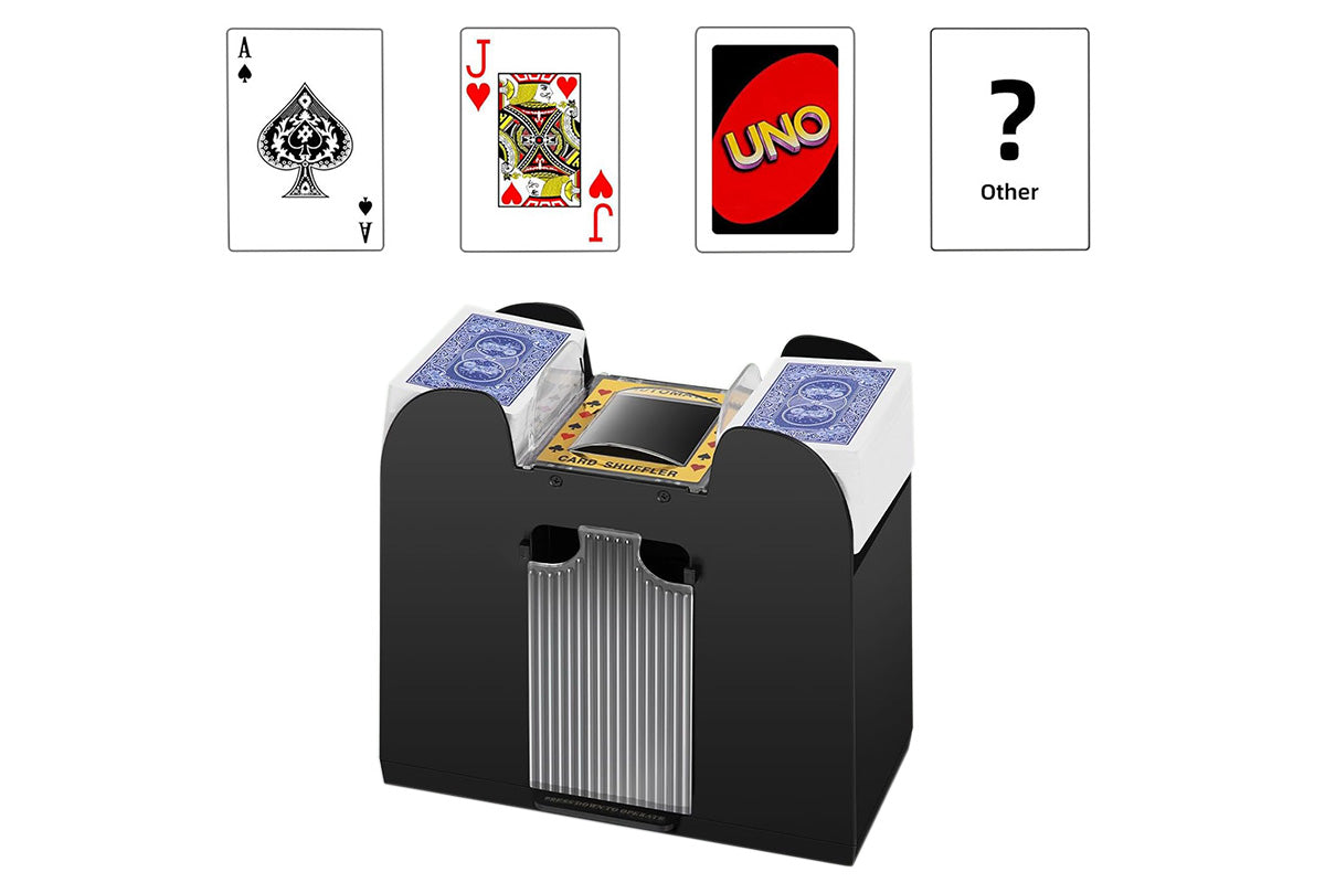 6 Deck Automatic Electric Card Shuffler Battery Operated