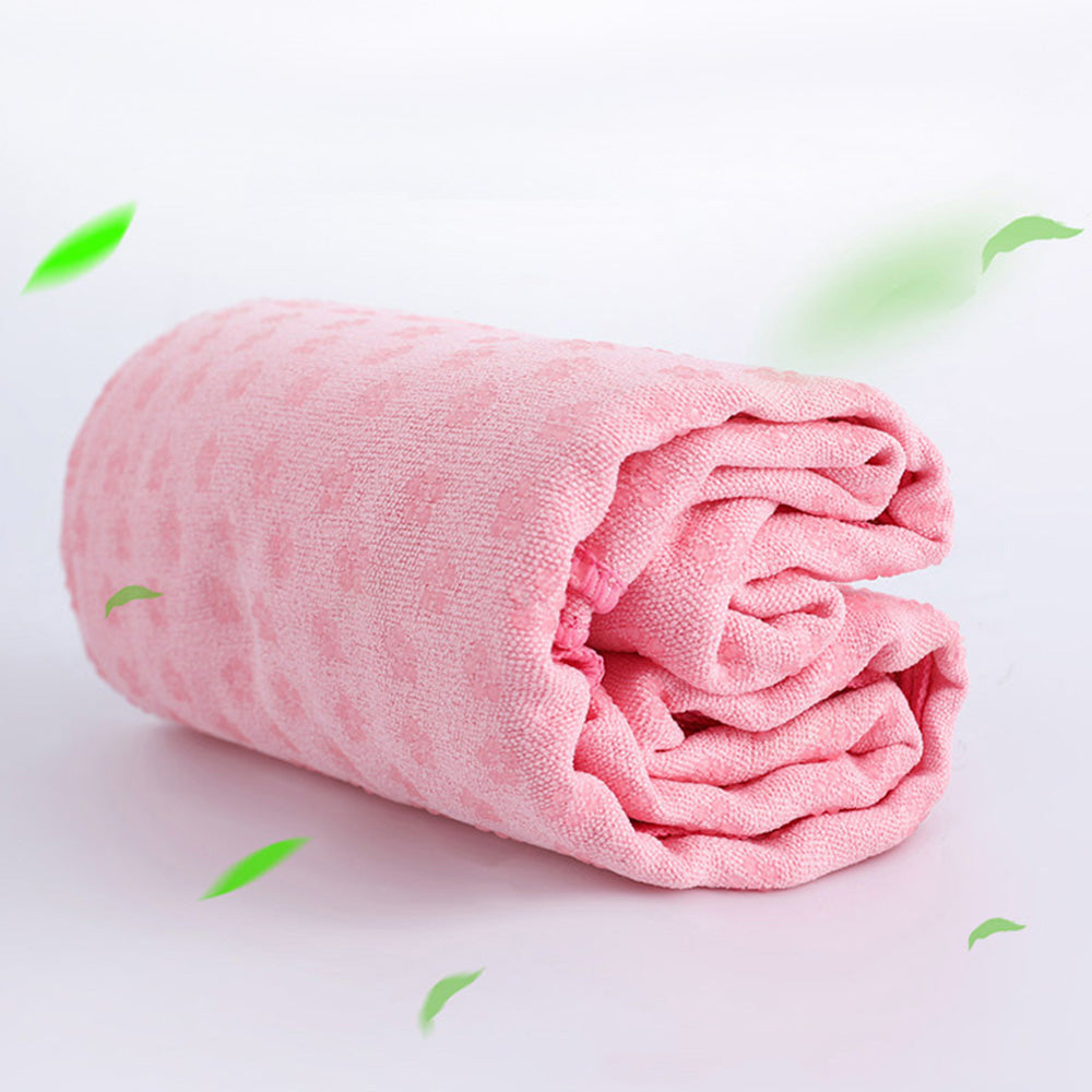 Non Slip Yoga Towel Mat with Microfiber for Gym Hot Yoga Pilates Workout