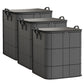 3 Pack 180L Foldable Clothes Storage Bags with Handles 50x50x70cm