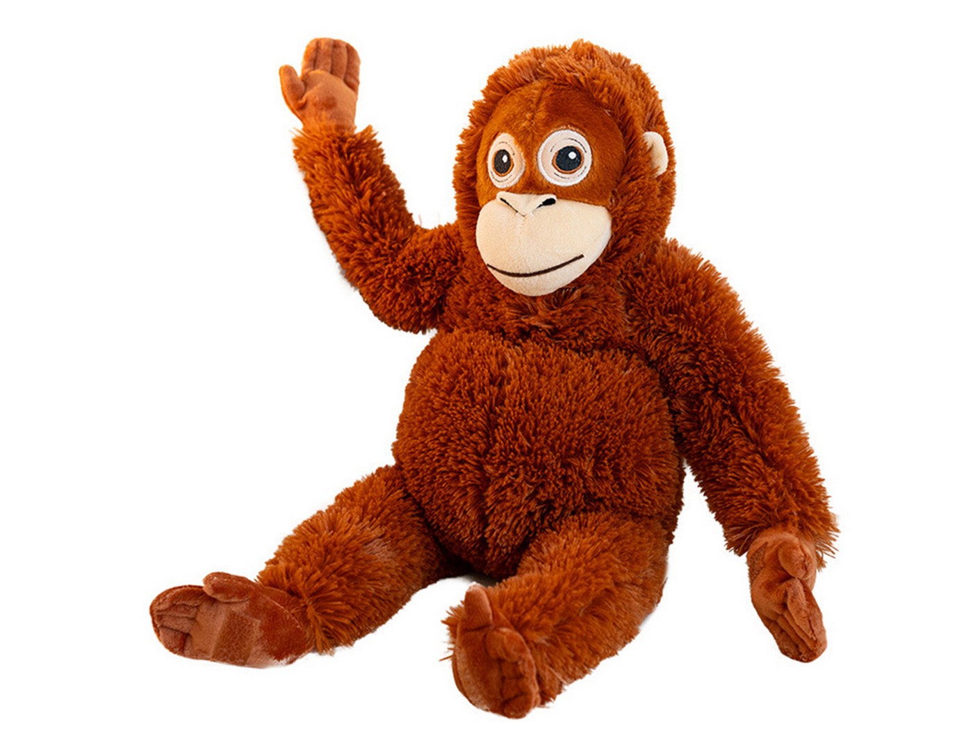 Monkey Plush Toy Orangutan Stuffed Animal Soft Cuddly Doll for Kids Adults