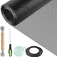 DIY Window Screen Repair Kit Fiberglass Mesh with Tools for Doors Patio Porch