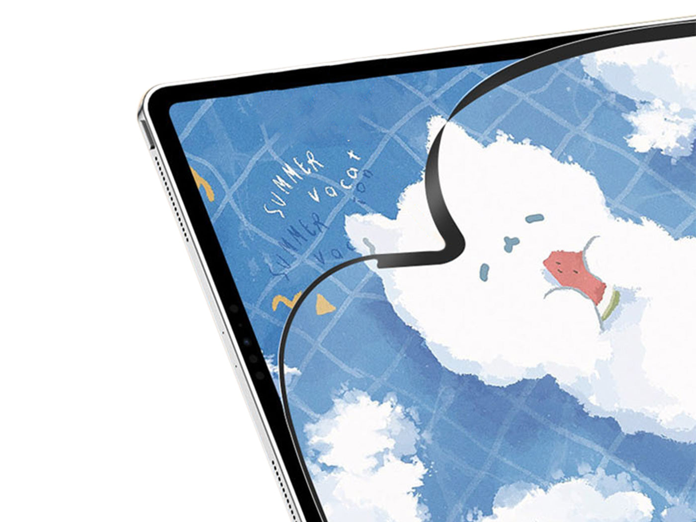 Nano Paper Screen Protector Compatible with iPad Detachable Reusable Matte Film