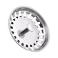2 Pack Kitchen Sink Strainer Drain Stopper Baskets with Rubber Seals