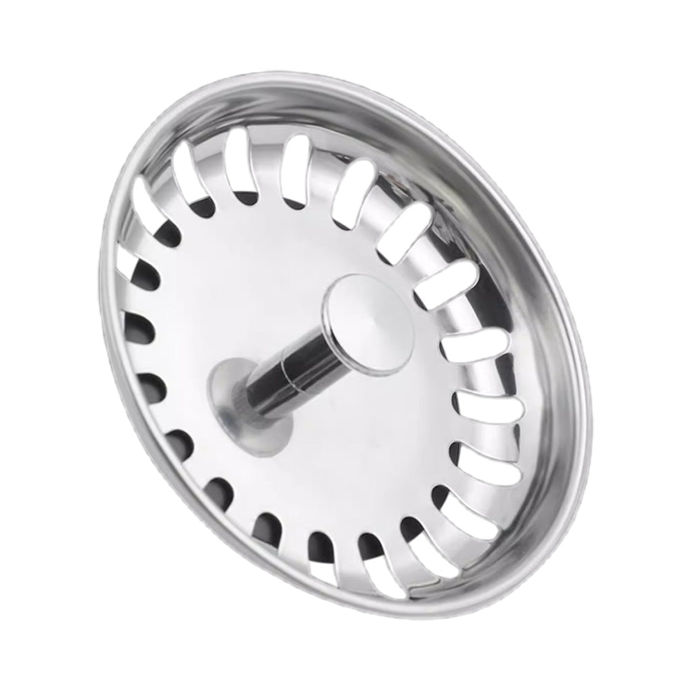 2 Pack Kitchen Sink Strainer Drain Stopper Baskets with Rubber Seals