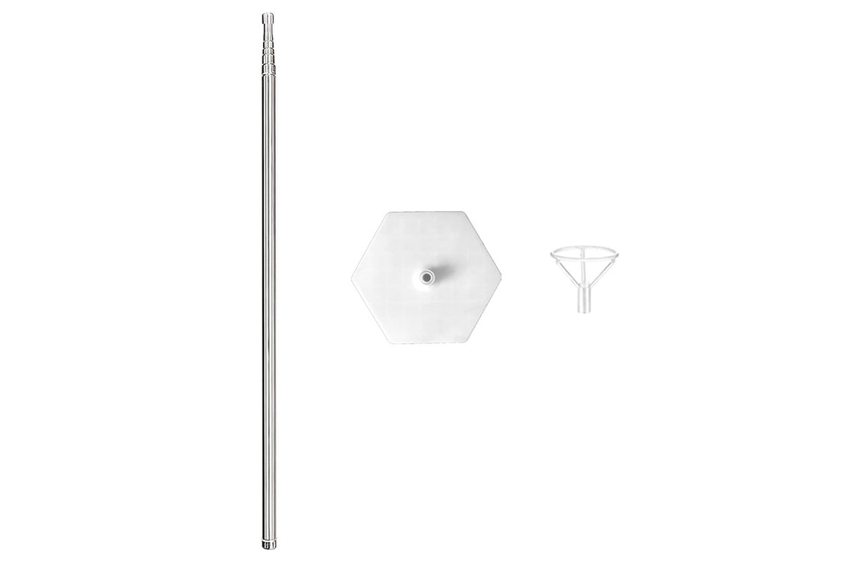 Telescoping Balloon Stand Adjustable Metal Balloon Column 40cm to 2m for Decoration