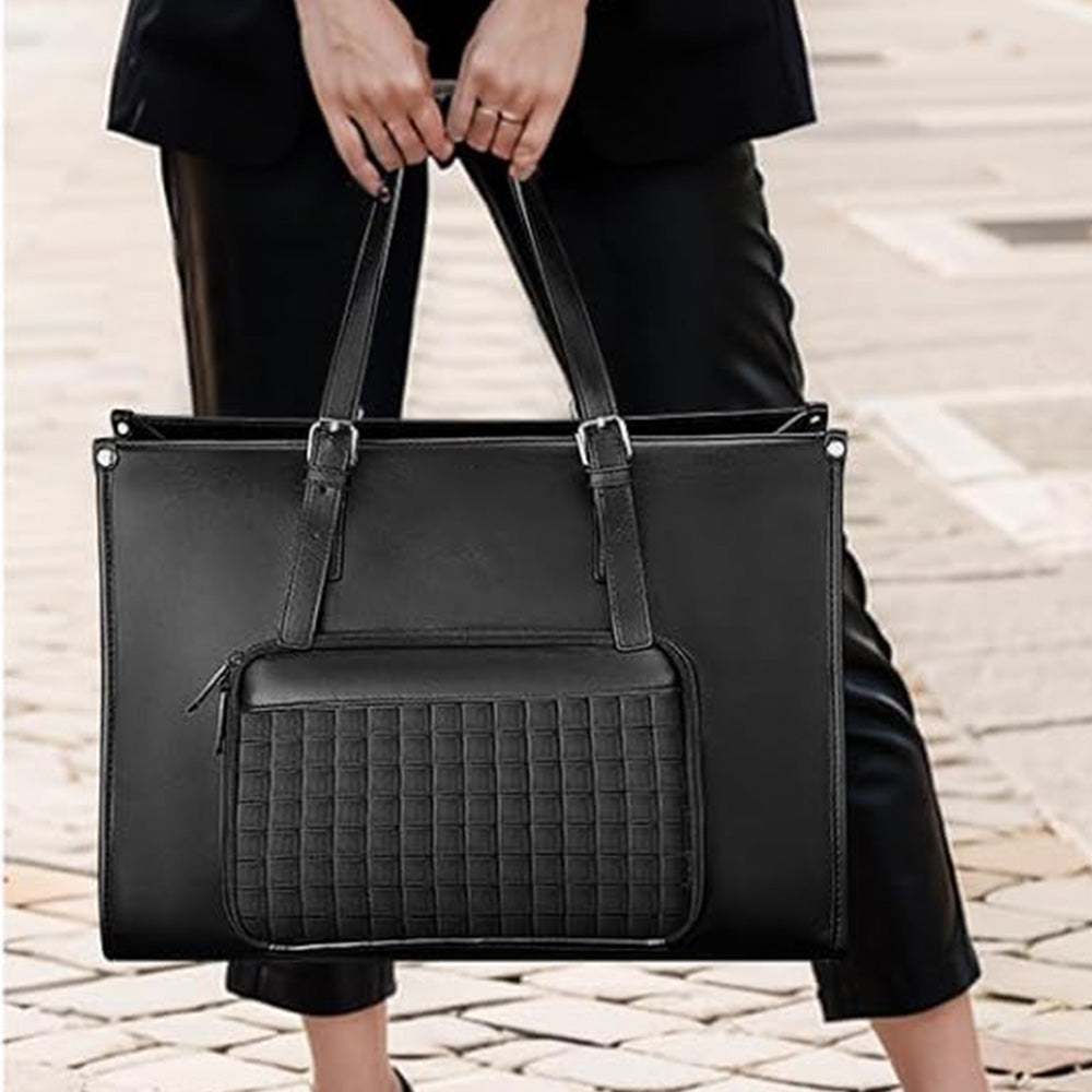Lunch Tote Bag Large Capacity Tote with Insulated Lunch Compartment