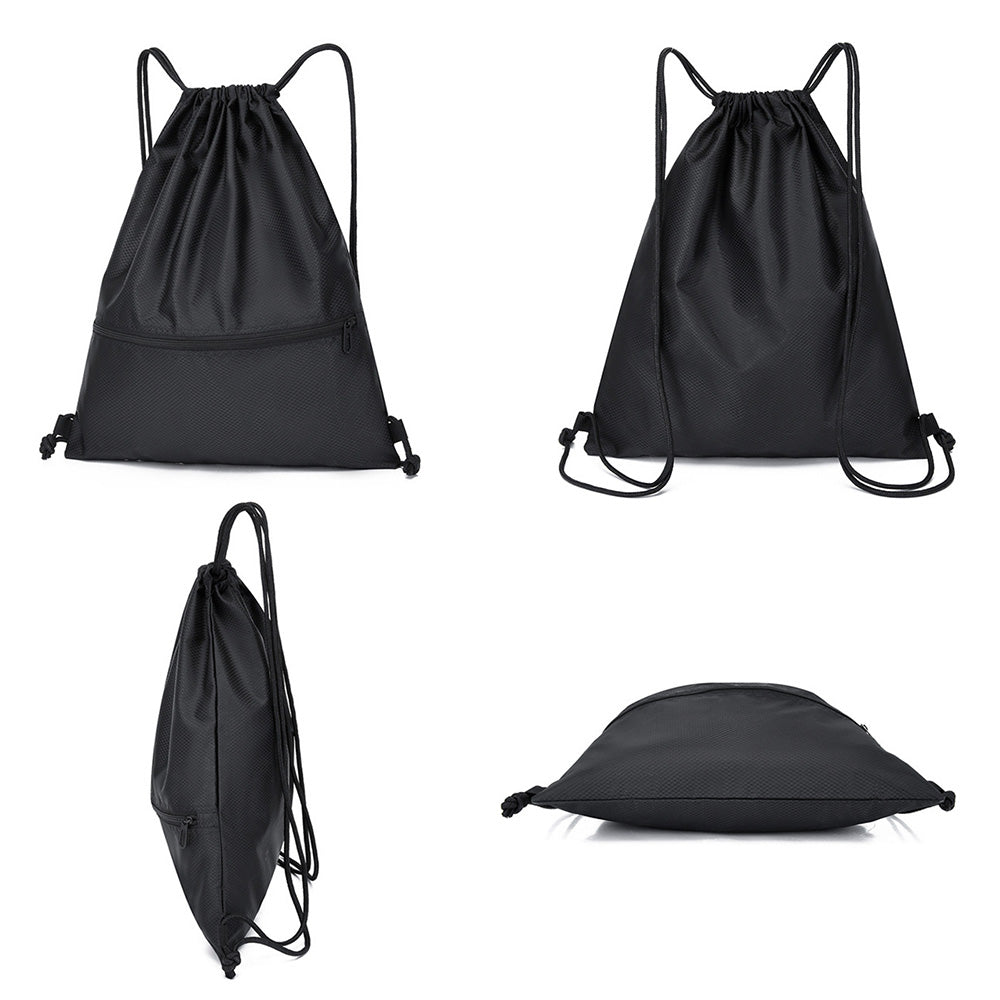 Water-resistant Drawstring Backpack Bag Portable Gym Backpack for Outdoor Travel