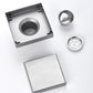 Square Shower Drain with Filter Detachable Stainless Steel Floor Drain for Bathroom Balcony