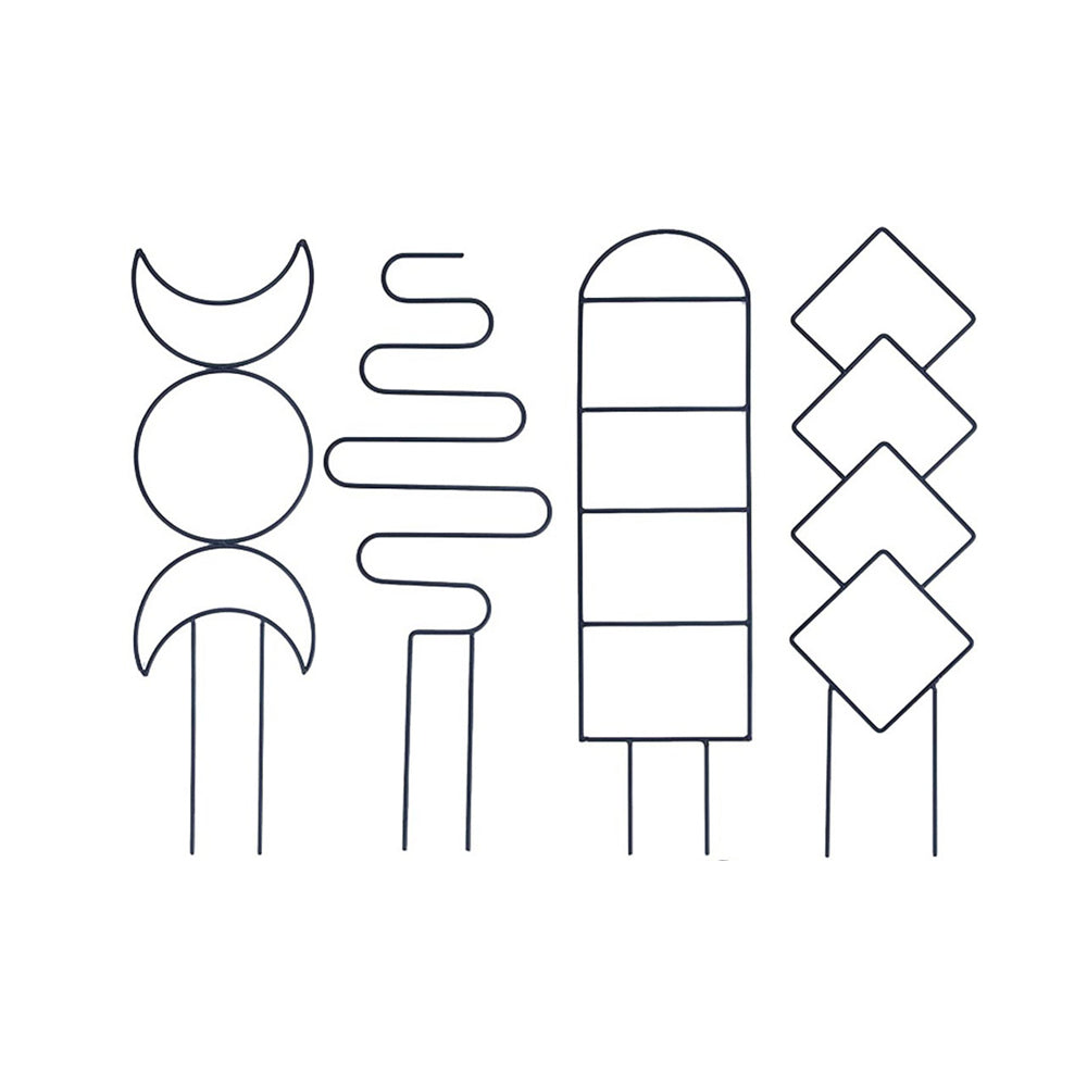 4Pcs Plant Climbing Trellis Metal Flower Plant Support Frame