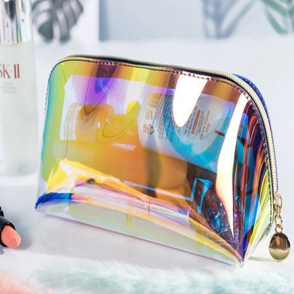 2Pcs Laser Cosmetic Bags Portable Travel Bag