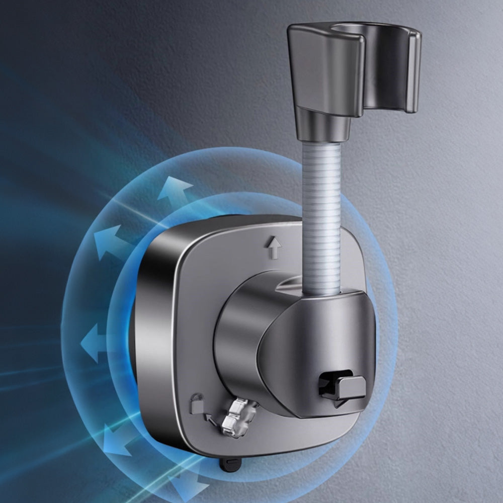 Detachable Suction Cup Shower Head Holder 360 Degree Rotation Adjustment for Bathroom Bathtub Rental Hotel