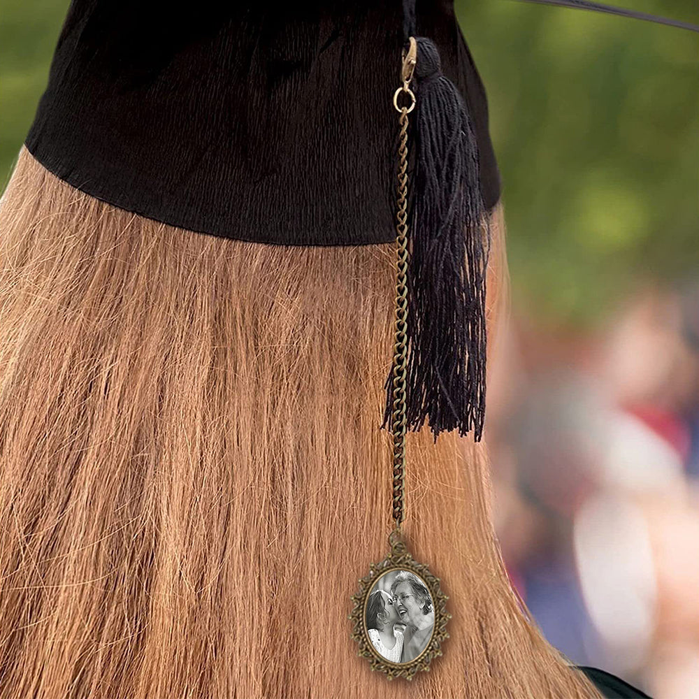 4Pcs 20cm Photo Personalized Graduation Cap Tassel Decoration