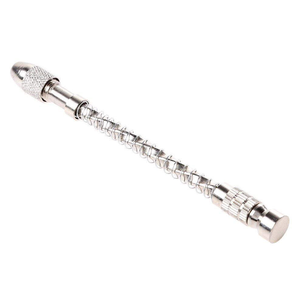 20 PCS Stainless Steel Precision Pin Vise Hand Drill Set Manual Pin Vise Set for Model Craft DIY