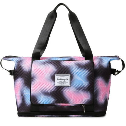 Gradient Color Expandable Large-Capacity Travel Foldable Duffle Bag