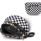 Checkered Crossbody Bag Belt Bag Bum Bag For Women Sling Bag With Shoulder Strap