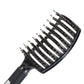 Detangle Nylon Boar Bristle Brush Head Scalp Massage Comb For Fine Hair