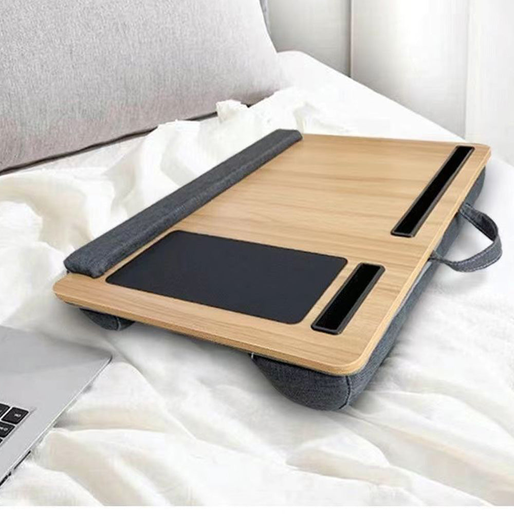 Lap Desk Laptop Stand with Tablet Phone Holder for Home Bed Sof