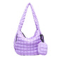 Puffer Tote Bag Quilted Puffy Crossbody Carryall Handbag