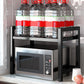 Adjustable Microwave Oven Shelf Kitchen Countertop Organizer Rack