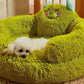 Green Monster Anti-Anxiety Plush Bed for Small Pets