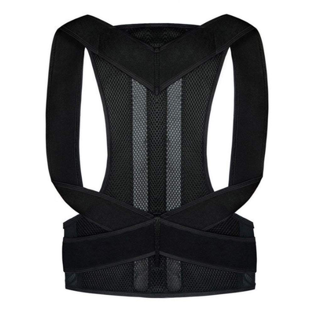 Back Posture Reminder Hook and Loop Shoulder Support Brace Belt