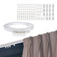 5m Heavy Duty Curtain Rail Track Set Flexible Rail Window Curtain Track