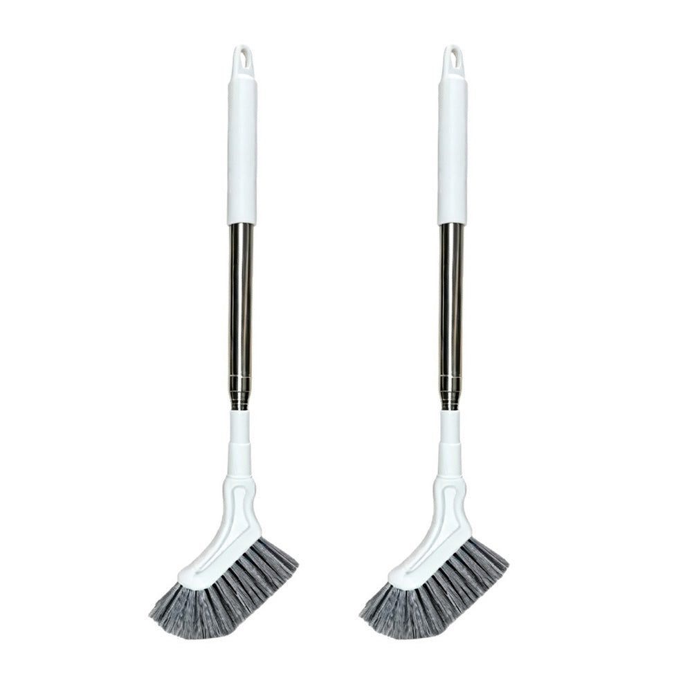 2X Telescopic L-Shaped Crevice Cleaning Brush for Window Toilet and Floor Gaps