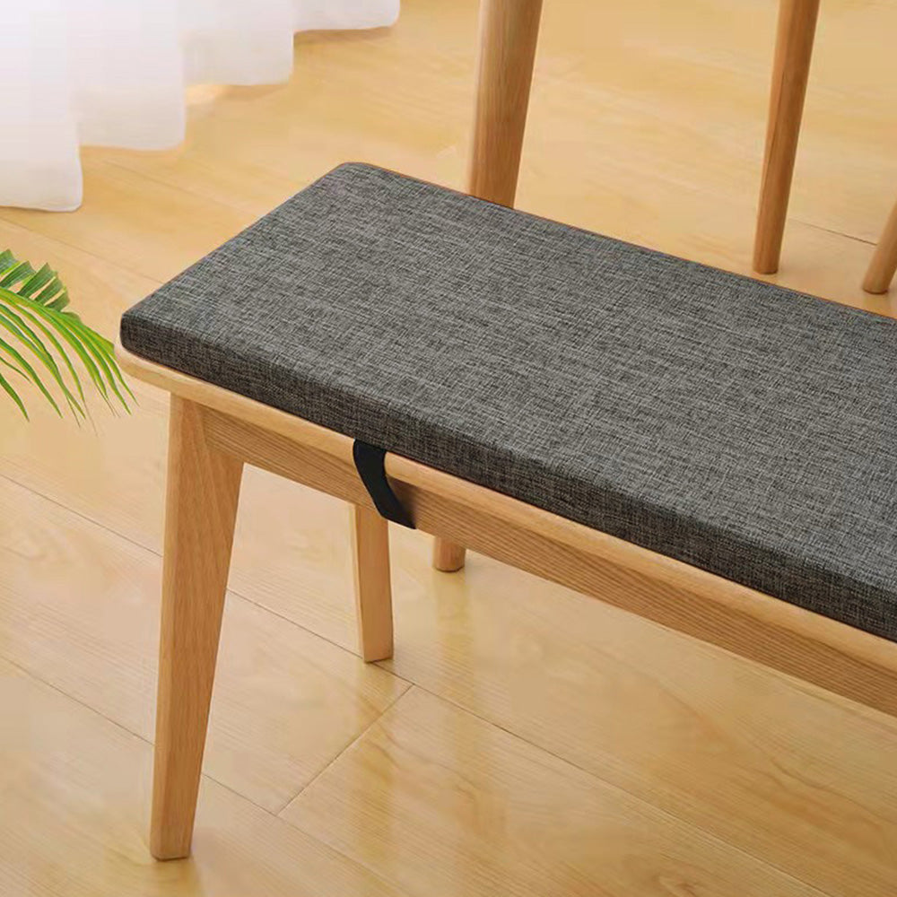 Long Bench Cushion with Ties for Dining Window Bench