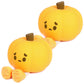 2Pcs 9.5x9.5x8.4cm Cute Pumpkin Silicone Night Light Sensory Interactive Night Light