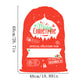 2Pcs Christmas Gift Canvas Bags Santa Sacks Drawstring Christmas Bags