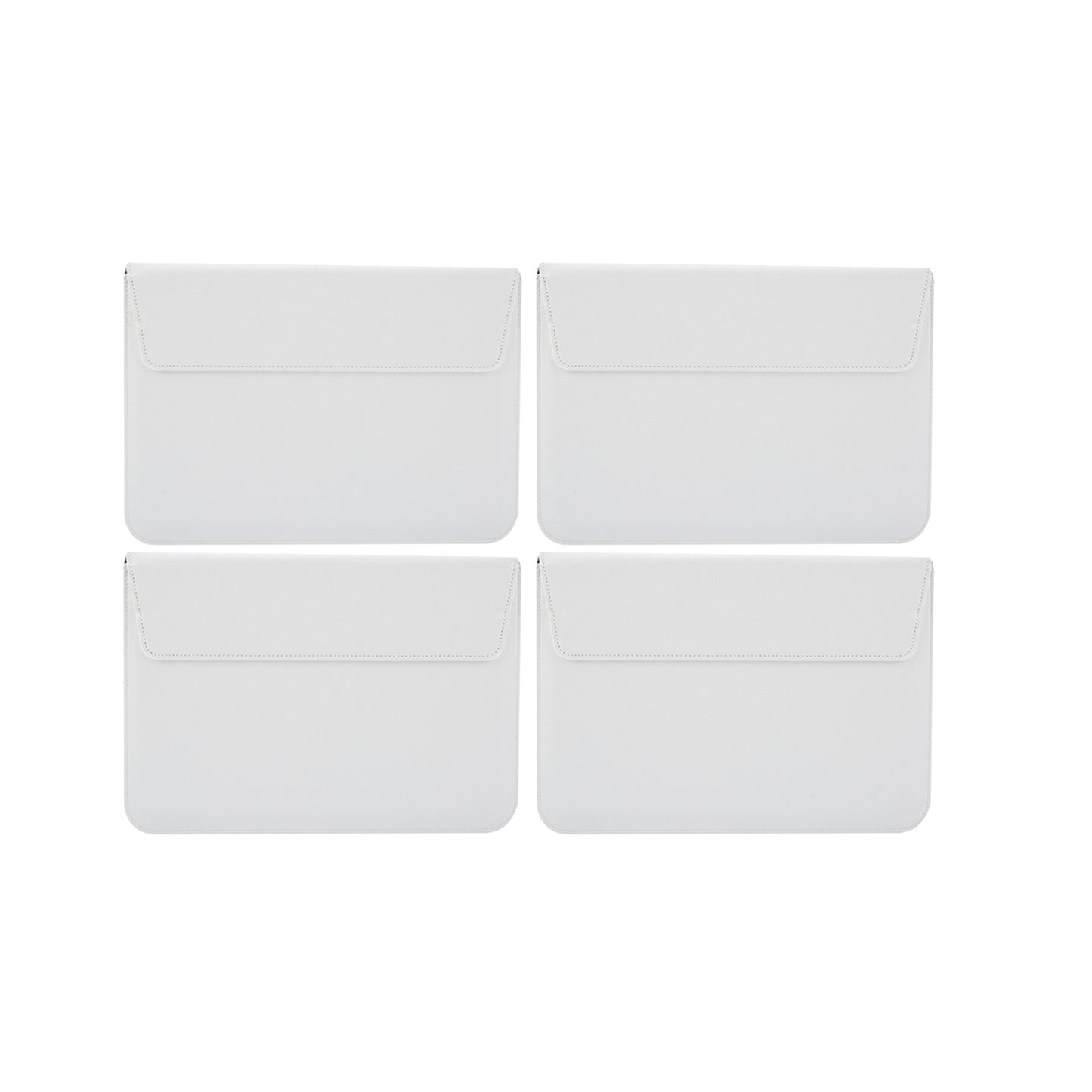 4Pcs PU Leather Sleeve Case Laptop Bag with Stand for Macbook 11 13 15 inches