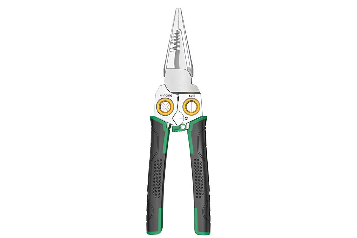 7-in-1 Stainless Steel Wire Crimper Stripper Pliers for Electrical Work and DIY Repairs