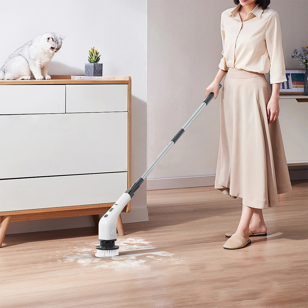 Electric Spin Scrubber Cordless Shower Scrubber With 7 Replaceable Brush Heads