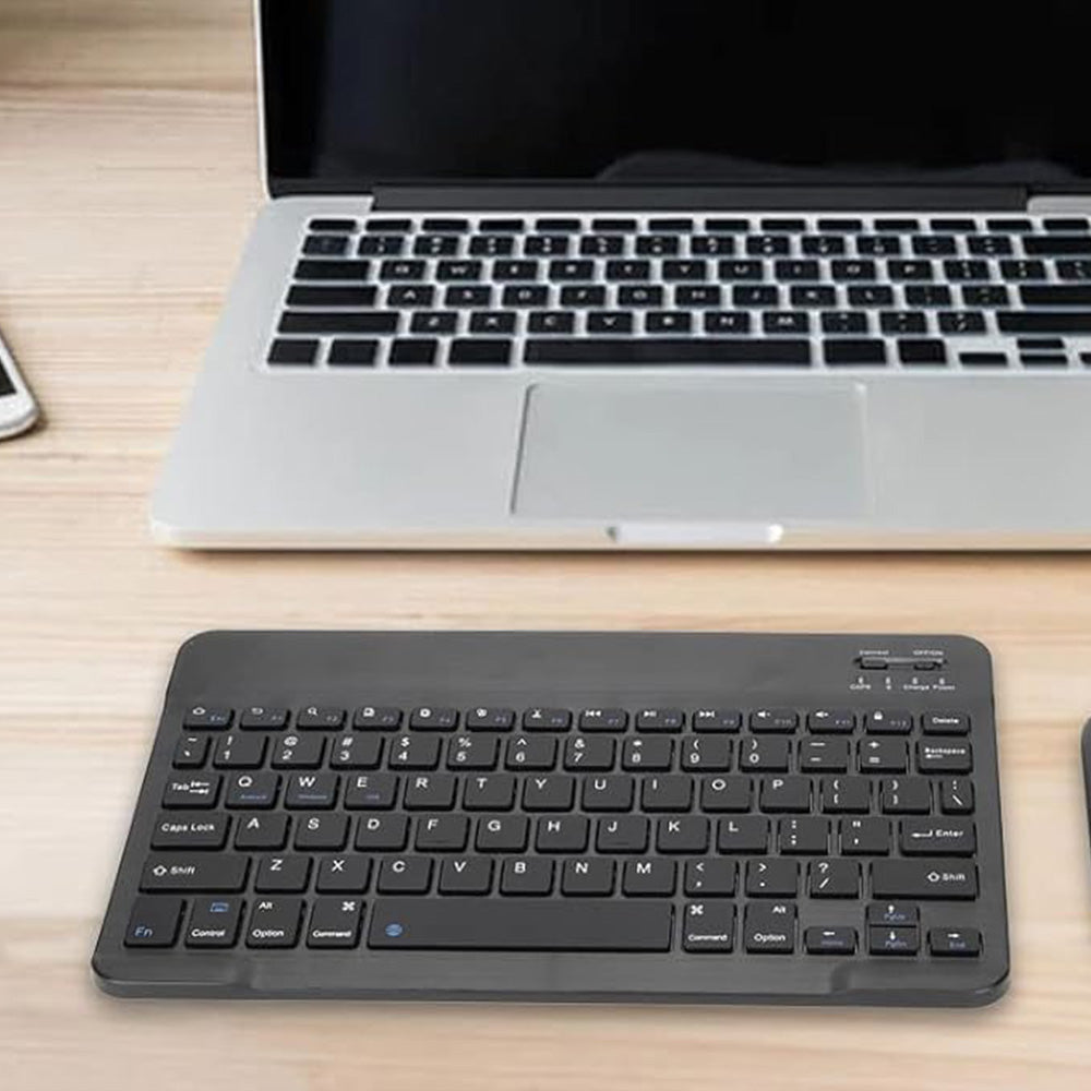 Ultra-Slim Bluetooth Keyboard Portable Mini Wireless Rechargeable Keyboard For IOS Windows