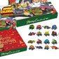 2025 Dinosaur Cars Advent Calendar Christmas Countdown Blind Box Pull Back Car Toy Set