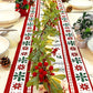 Christmas Mistletoe Rattan with Lamp String Artificial Mistletoe Leaves Berries String