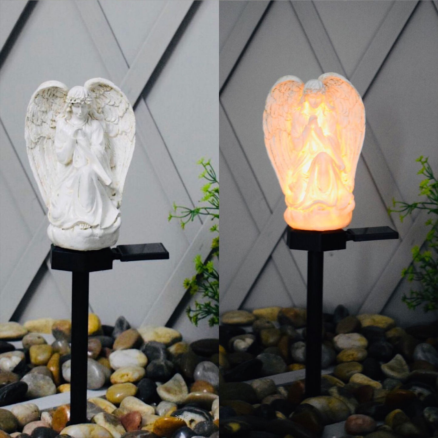 Solar Powered Garden Stake Angel LED Light for Yard Path Walkway-Angel Girl