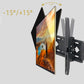 TV Wall Mount Brackets Tilt Dual Arm TV Mount with VESA 400x400mm for 26 to 65 Inch TVs