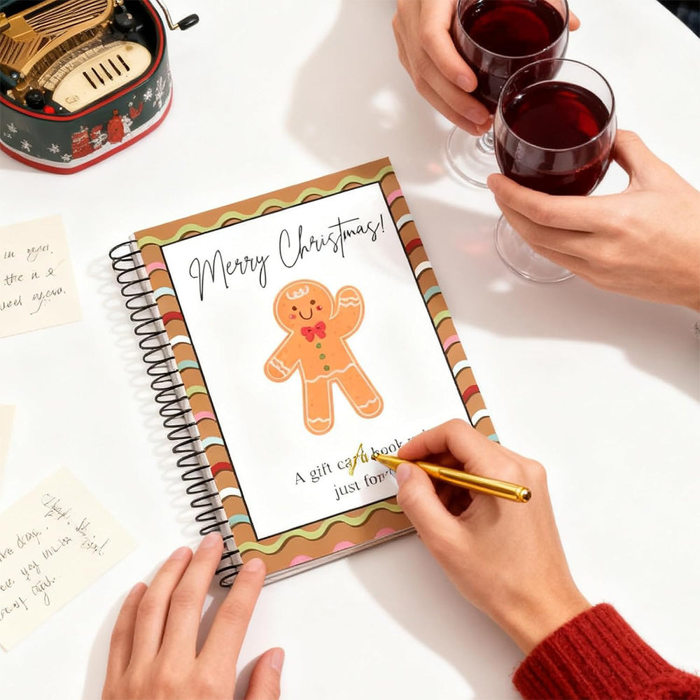 3 Piece Christmas Gift Card Money Holder Book Set for DIY Gifting