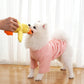 Yellow Stuffed Duck Dog Chew Toys Dogs Teeth Cleaning