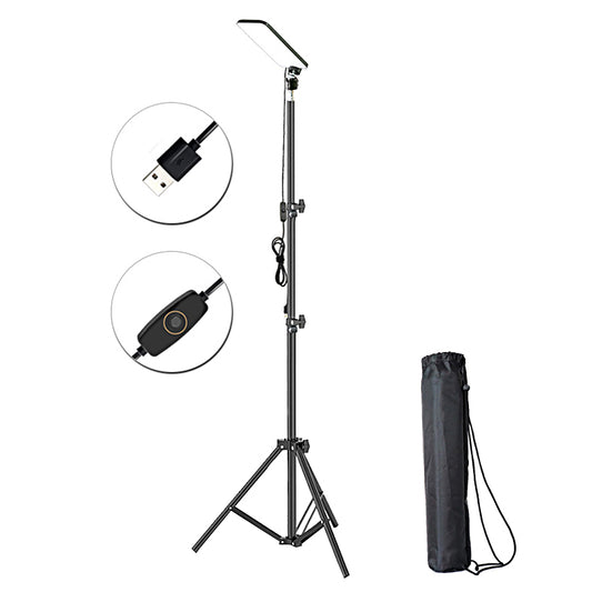 Portable LED Camping Lantern with Adjustable Height Tripod for Outdoor