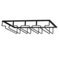 Under Cabinet Wine Glass Rack with 4 Slots for Stemware Storage