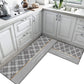 Anti Fatigue Kitchen Floor Mat Cushioned PVC Standing Pad for Home Office-Style 1