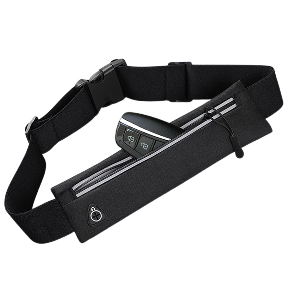 Unisex Running Waist Pack - Adjustable Waterproof Fitness Belt with Reflective Strips