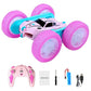2.4 GHZ 4WD Double Sided RC Stunt Car 360 Degree Rotating Remote Control Crawler with Headlights