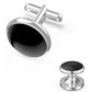 8 Pcs Men Tuxedo Cufflink and Shirt Stud Set for Weddings and Parties