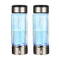 2Pcs 380ml Portable Rechargeable Hydrogen-Rich Alkaline Water Bottle